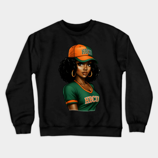 HBCU Woman, HBCU Alumni, HBCU Grad Crewneck Sweatshirt by UrbanLifeApparel