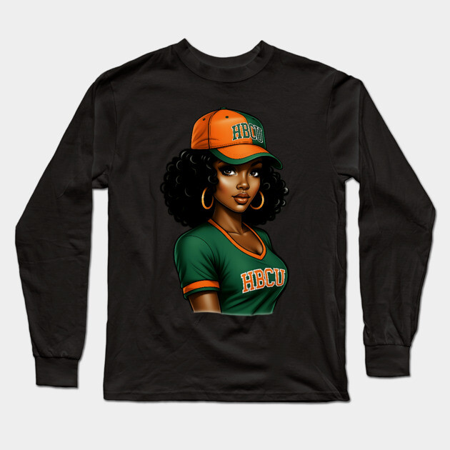 HBCU Woman, HBCU Alumni, HBCU Grad Long Sleeve T-Shirt by UrbanLifeApparel