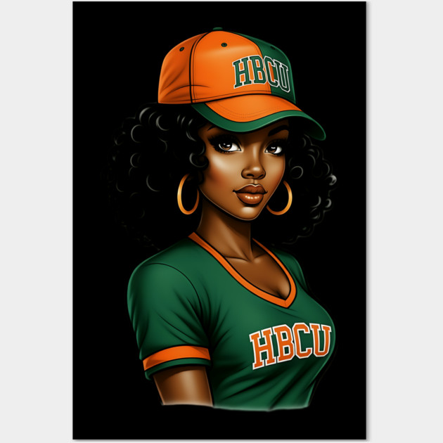 HBCU Woman, HBCU Alumni, HBCU Grad Wall Art by UrbanLifeApparel