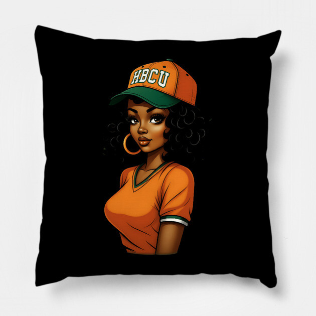 HBCU Women, HBCU Alumni, HBCU Grad Pillow by UrbanLifeApparel