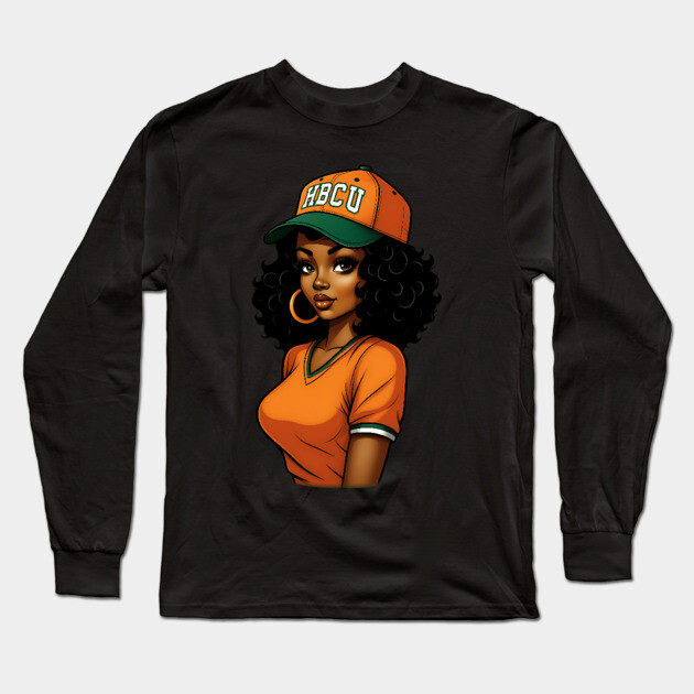 HBCU Women, HBCU Alumni, HBCU Grad Long Sleeve T-Shirt by UrbanLifeApparel