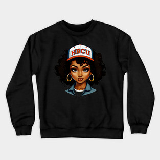 HBCU Women, HBCU Alumni, HBCU Grad Crewneck Sweatshirt