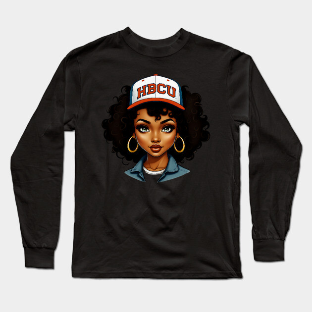 HBCU Women, HBCU Alumni, HBCU Grad Long Sleeve T-Shirt by UrbanLifeApparel