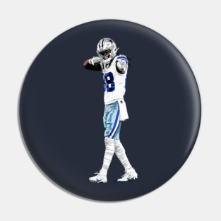 Ceedee Lamb - Sports Illustrations Coloring Pin