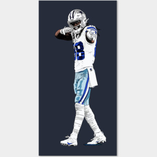 Ceedee Lamb - Sports Illustrations Coloring Posters and Art