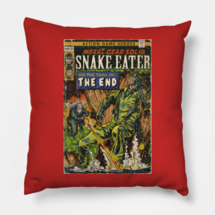 "The End" Video Game Comic Book Cover Fan Art Pillow