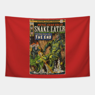 "The End" Video Game Comic Book Cover Fan Art Tapestry