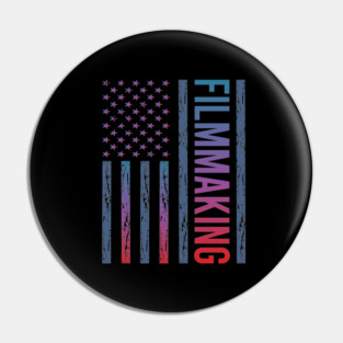 Gradient Flag Filmmaking Filmmaker Film Making Pin