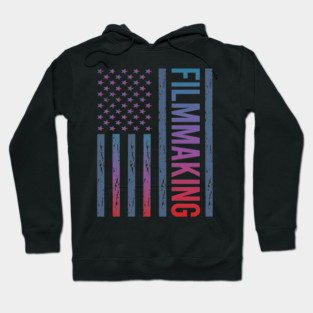 Gradient Flag Filmmaking Filmmaker Film Making Hoodie