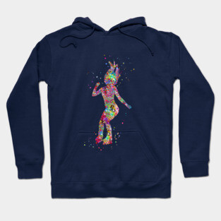 Roller skating girl Hoodie