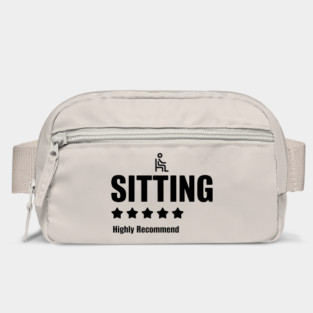 Sitting 5 Star Highly Recommend Funny Sarcastic Review Bag