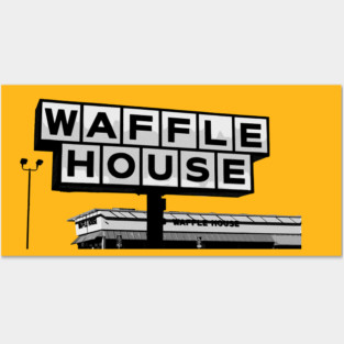Waffle House Monochrome Posters and Art