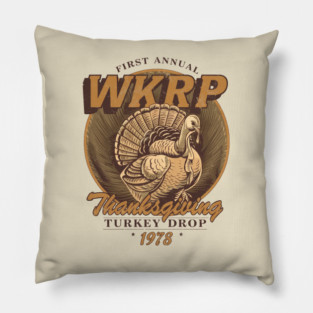 WKRP Turkey Drop 1978 Pillow
