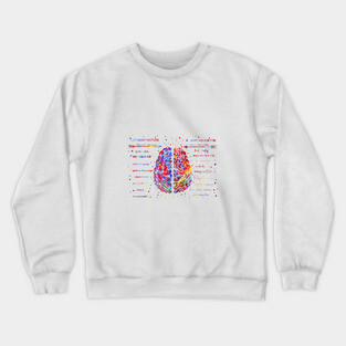 Left and right brain function Crewneck Sweatshirt