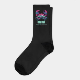 Cancer Crab Zombie Socks
