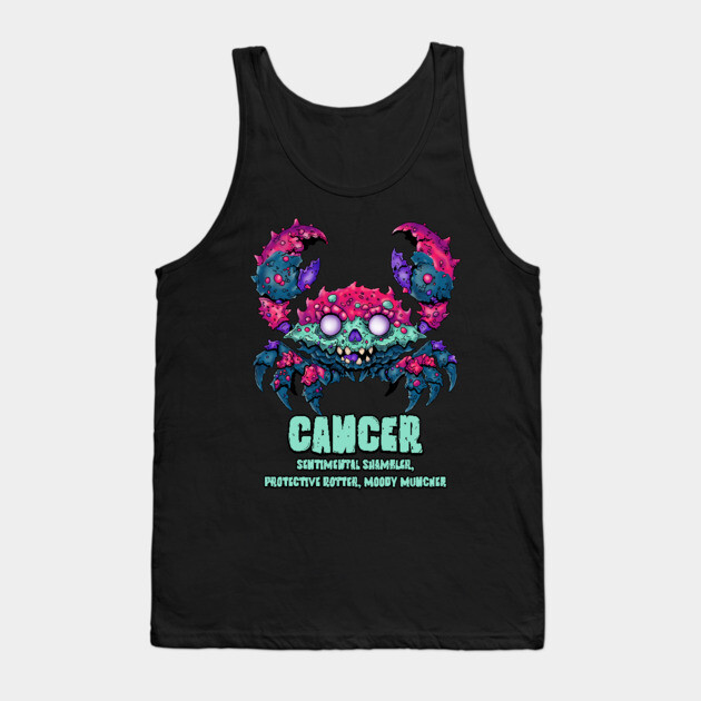 Cancer Crab Zombie Tank Top by H. R. Sinclair