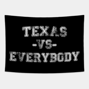 Texas vs Everybody - Vintage City Grunge Effect Tapestry