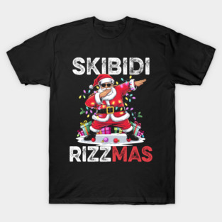 Rizz Christmas Santa Funny Xmas Gen Alpha Skibidi Rizzmas T-Shirt