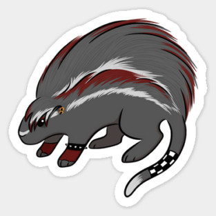 Emo Maned Rat Sticker