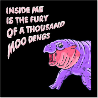 Moo Deng Posters and Art