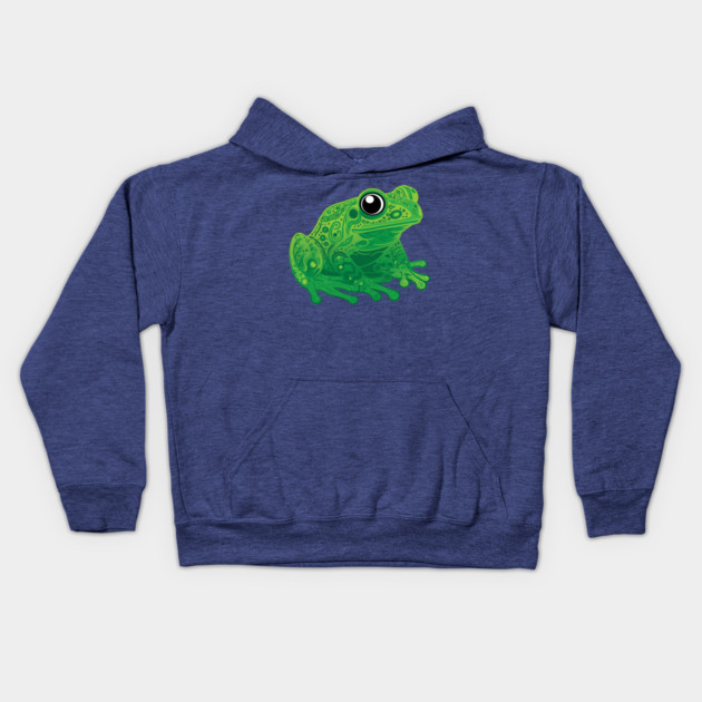 Happy Frog Kids Hoodie by DickinsonDesign