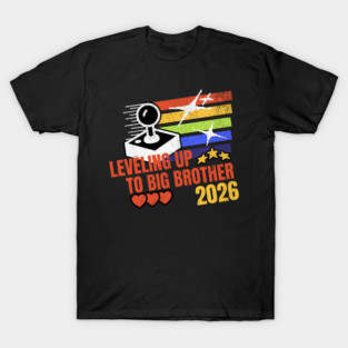 New Big Brother Leveling Up to Big Brother 2026 Gamer T-Shirt