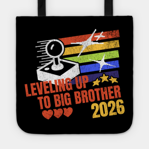 New Big Brother Leveling Up to Big Brother 2026 Gamer Tote by Yesteeyear