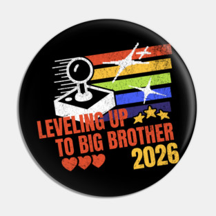 New Big Brother Leveling Up to Big Brother 2026 Gamer Pin