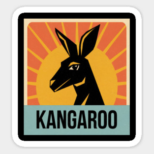 Kangaroo Lover, Cute Kangaroo Designs for Animal Enthusiasts & Australian Fauna Fans Sticker