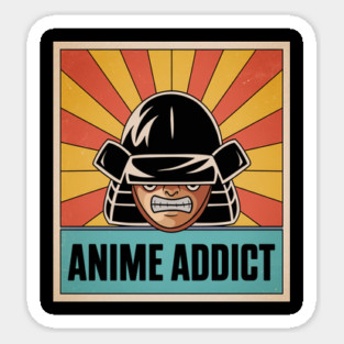 Anime Addict: Retro Japanese Aesthetics, Manga Inspired Designs, and Otaku Sticker