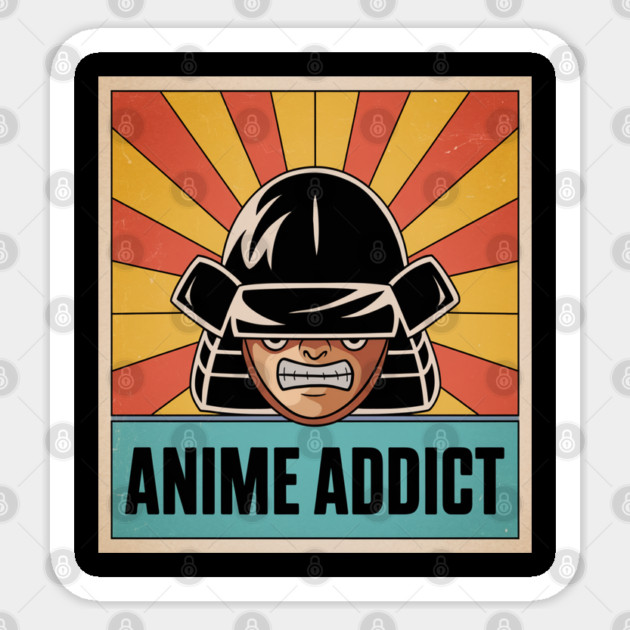 Anime Addict: Retro Japanese Aesthetics, Manga Inspired Designs, and Otaku Sticker by Pixel Threads 