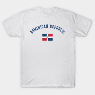 Dominican Republic Heritage Flag Vintage T-Shirt