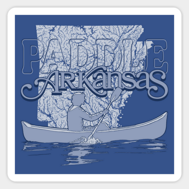 Paddle Arkansas Sticker by rt-shirts