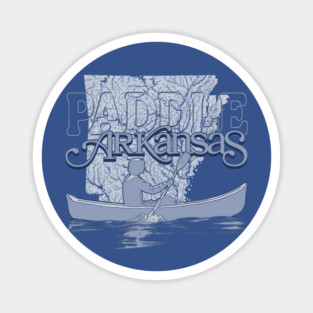 Paddle Arkansas Magnet