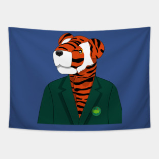 Tiger Woods Green Jacket Tapestry
