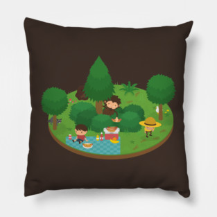 Sneaky Sasquatch Floating Picnic Pillow