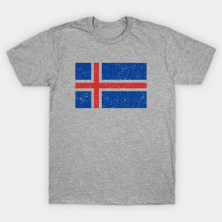 Retro Vintage Iceland Flag T-Shirt