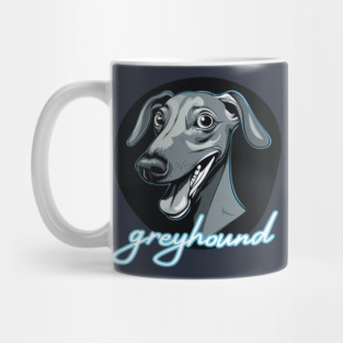 Greyhound - Neon Retro Mug