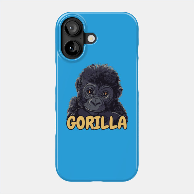 Baby Gorilla - Jungle Cuteness Phone Case by TuncGK