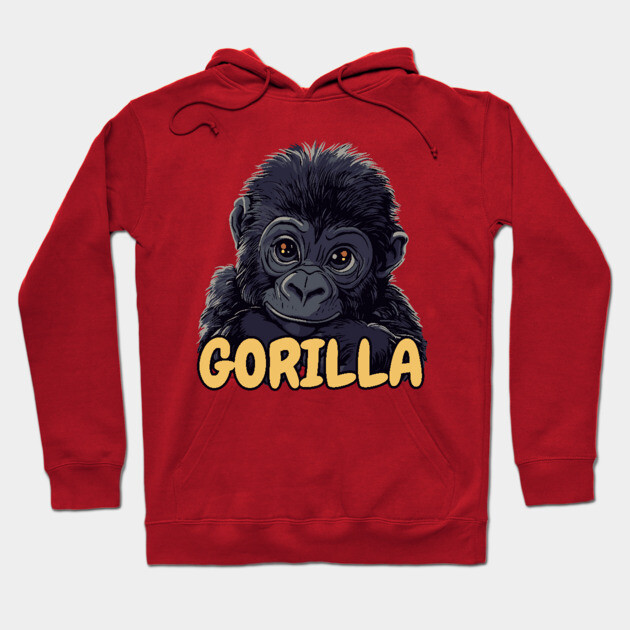 Baby Gorilla - Jungle Cuteness Hoodie by TuncGK