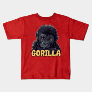 Baby Gorilla - Jungle Cuteness Kids T-Shirt