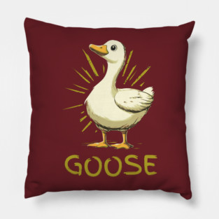 Goose - Retro Cartoon Style Pillow