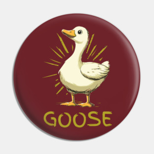 Goose - Retro Cartoon Style Pin