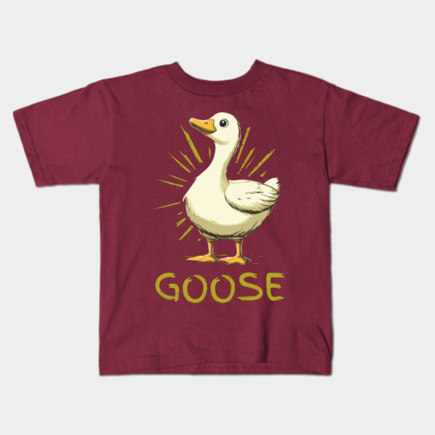 Goose - Retro Cartoon Style Kids T-Shirt by TuncGK