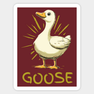 Goose - Retro Cartoon Style Sticker