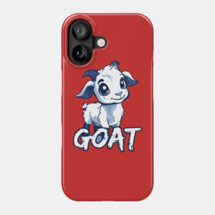 Cute Baby Goat - Retro Cartoon Style Phone Case