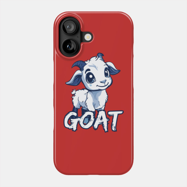 Cute Baby Goat - Retro Cartoon Style Phone Case by TuncGK