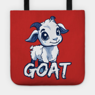 Cute Baby Goat - Retro Cartoon Style Tote