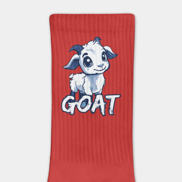 Cute Baby Goat - Retro Cartoon Style by TuncGK