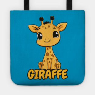 Cute Cartoon Giraffe - Retro Comic Book Tote